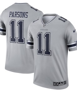 Micah Parsons 11 Dallas Cowboys Inverted Legend Player Jersey - Gray