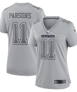 Micah Parsons 11 Dallas Cowboys Women's Atmosphere Fashion Game Jersey - Gray