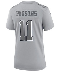 Micah Parsons 11 Dallas Cowboys Women's Atmosphere Fashion Game Jersey - Gray