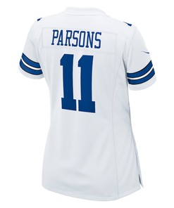 Micah Parsons 11 Dallas Cowboys Women's Game Player Jersey - White