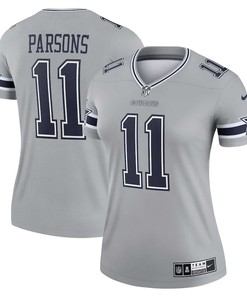 Micah Parsons 11 Dallas Cowboys Women's Inverted Legend Jersey - Silver