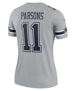 Micah Parsons 11 Dallas Cowboys Women's Inverted Legend Jersey - Silver
