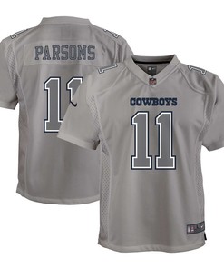 Micah Parsons 11 Dallas Cowboys Youth Atmosphere Game Jersey - Gray