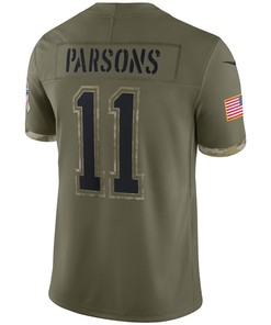 Micah Parsons Dallas Cowboys 2022 Salute To Service Limited Jersey - Olive