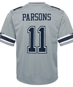 Micah Parsons Dallas Cowboys Youth Inverted Game Jersey - Gray