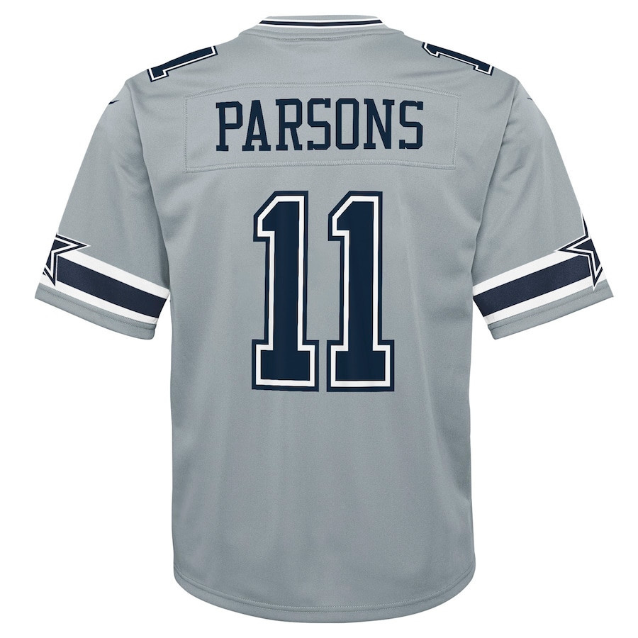 Micah Parsons Dallas Cowboys Youth Inverted Game Jersey - Gray