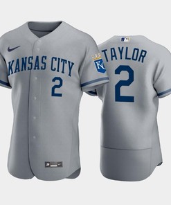 Michael A. Taylor 2 Kansas City Royals 2022-23 Gray Men's Jersey