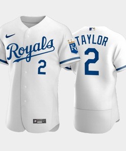 Michael A. Taylor 2 Kansas City Royals 2022-23 White Men's Jersey