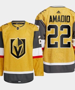 Michael Amadio 22 Vegas Golden Knights Gold Jersey 2023 Home