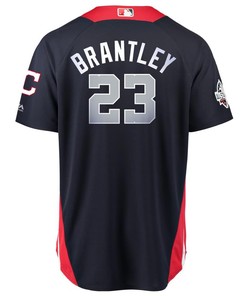 Michael Brantley American League Majestic 2018 Mlb All-star Game Home Run Derby Player Jersey - Navy