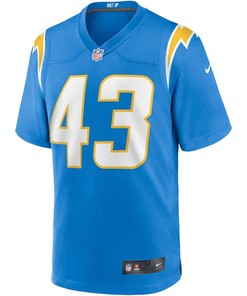 Michael Davis 43 Los Angeles Chargers Game Jersey - Powder Blue