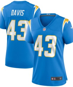 Michael Davis Los Angeles Chargers Womens Game Jersey - Powder Blue Nfl