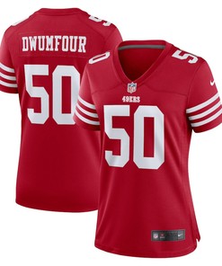 Michael Dwumfour 50 San Francisco 49ers Women's Home Game Player Jersey - Scarlet
