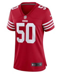 Michael Dwumfour 50 San Francisco 49ers Women's Home Game Player Jersey - Scarlet