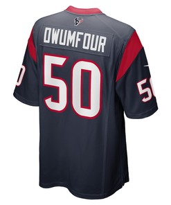 Michael Dwumfour Houston Texans Game Player Jersey - Navy