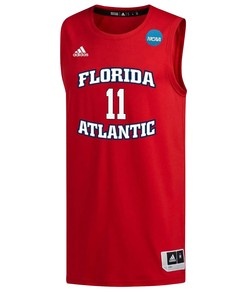Michael Forrest 11 FAU Owls 2023 March Madness Basketball Men Jersey- Red