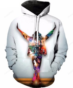Michael Jackson Style 3 3D Hoodie Zip Hoodie