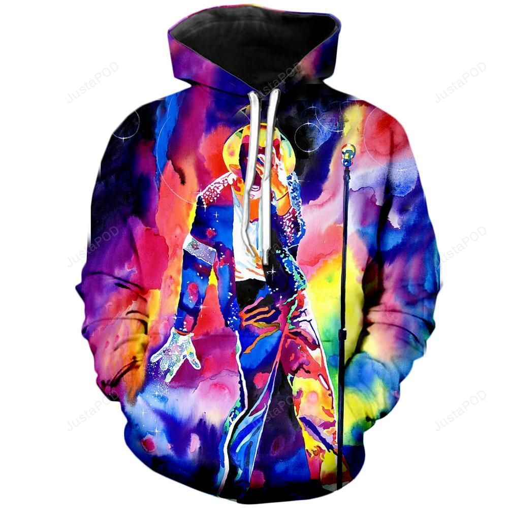 Michael Jackson Style 4 3D Hoodie Zip Hoodie