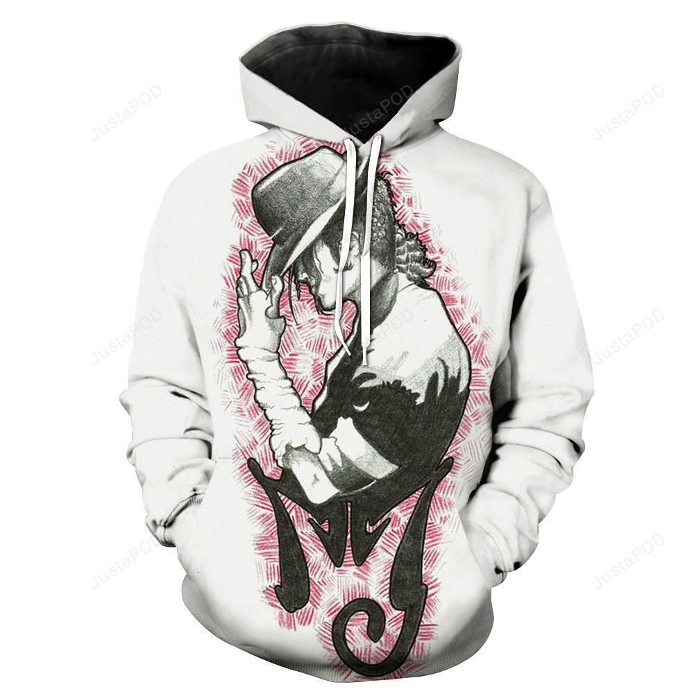 Michael Jackson Style 9 3D Hoodie Zip Hoodie