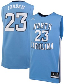 Michael Jordan 23 North Carolina Tar Heels Basketball Youth Jersey - Carolina Blue