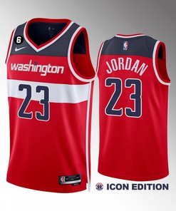 Michael Jordan 23 Washington Wizards 2022-23 Icon Edition Red Men Jersey
