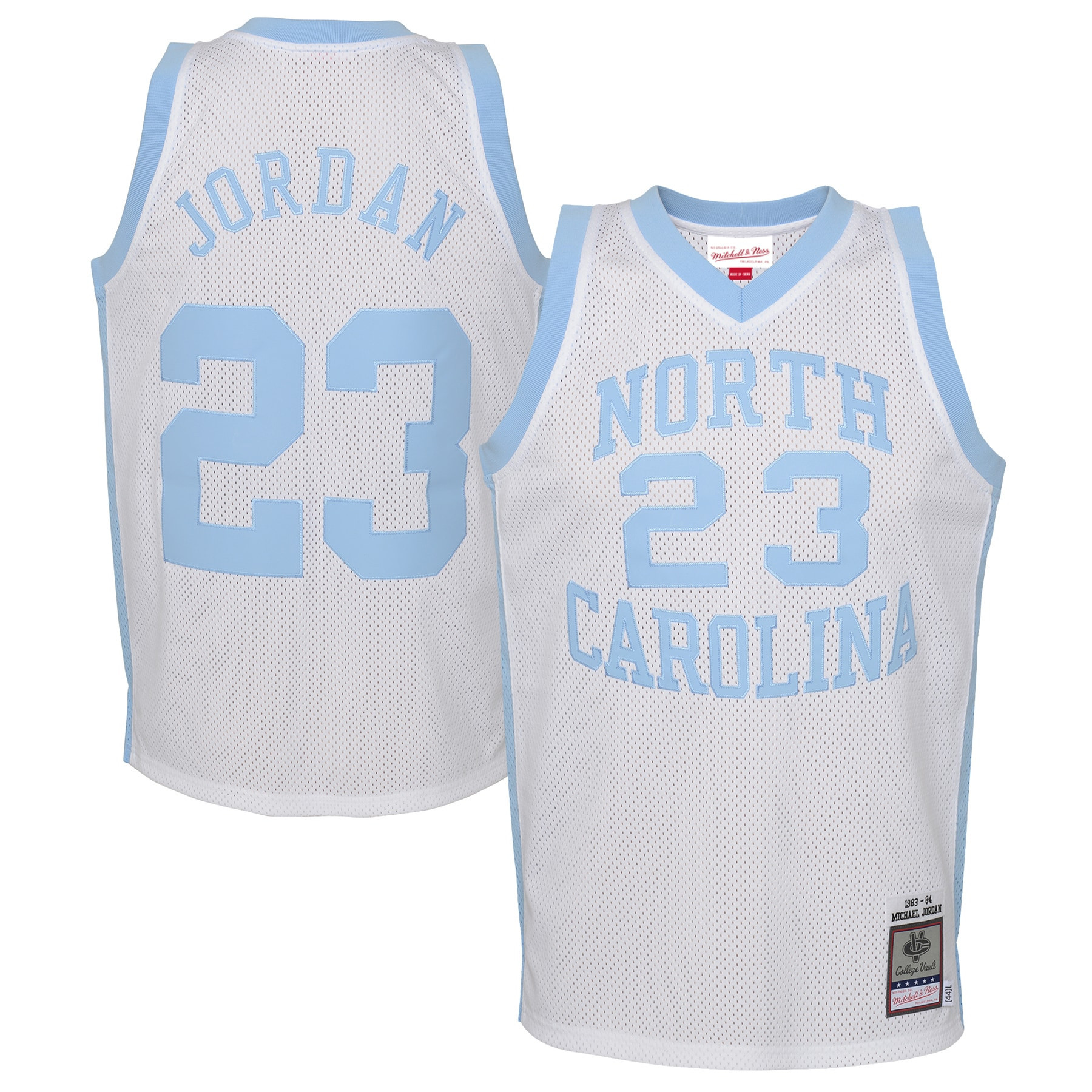 Michael Jordan North Carolina Tar Heels Mitchell & Ness 1983/84 Authentic Retired Player Jersey - White Ncaa