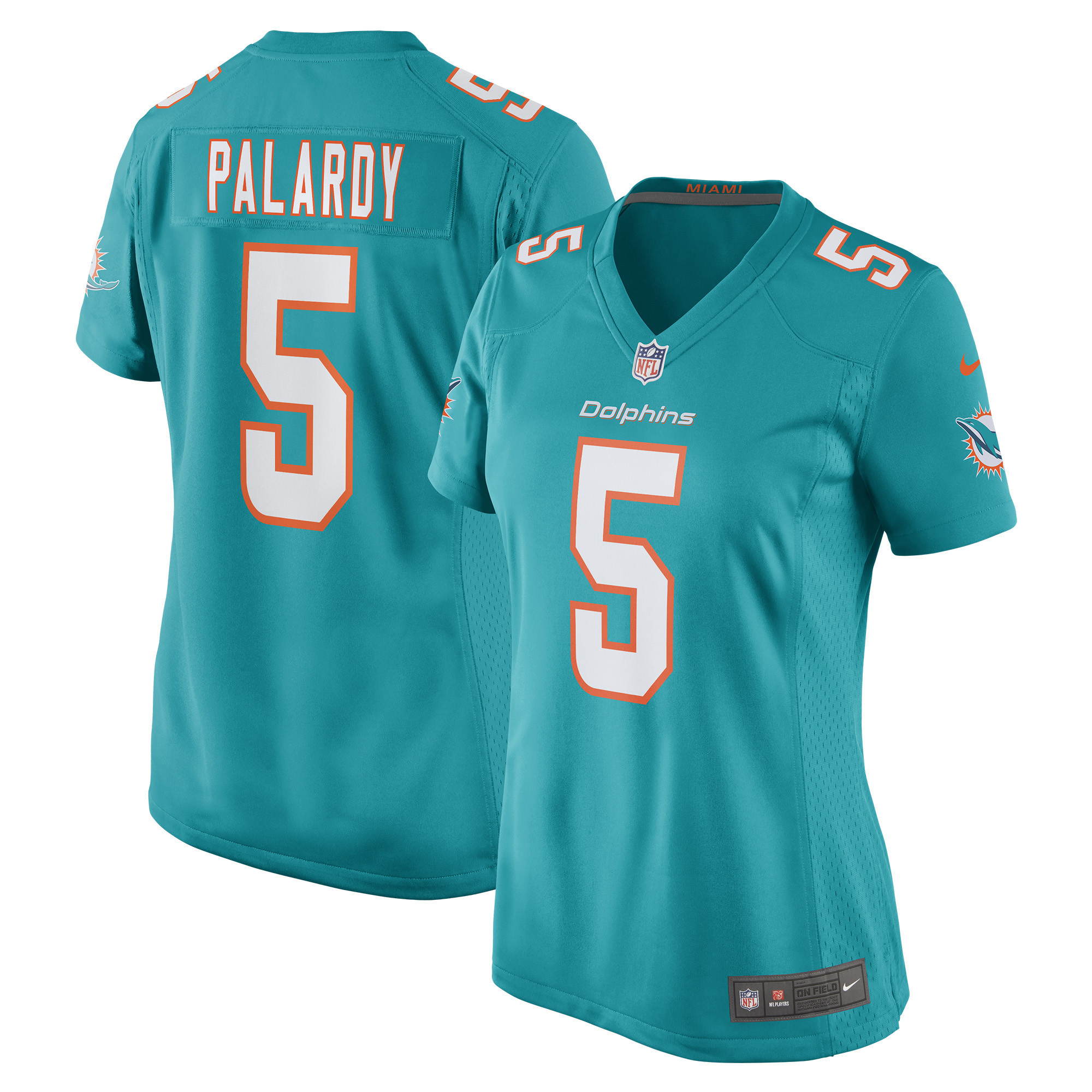 Michael Palardy Miami Dolphins Womens Game Jersey - Aqua Nfl