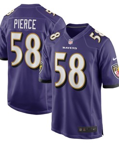 Michael Pierce Baltimore Ravens Player Game Jersey - Purple