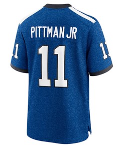Michael Pittman Jr. 11 Indianapolis Colts Indiana Nights Alternate Game Men Jersey - Royal