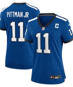 Michael Pittman Jr. 11 Indianapolis Colts Indiana Nights Alternate Game Women Jersey - Royal