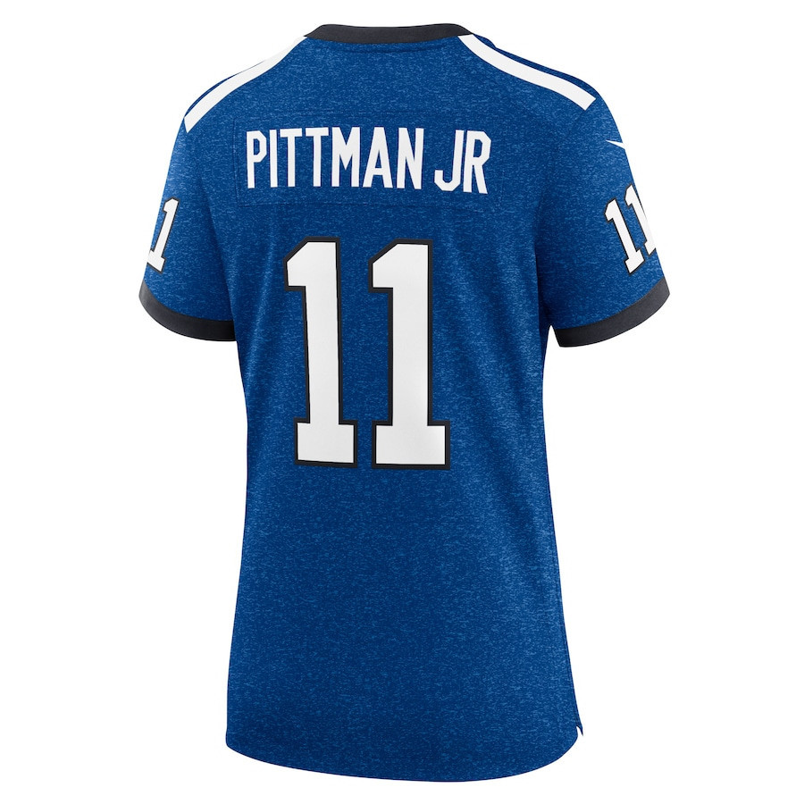 Michael Pittman Jr. 11 Indianapolis Colts Indiana Nights Alternate Game Women Jersey - Royal