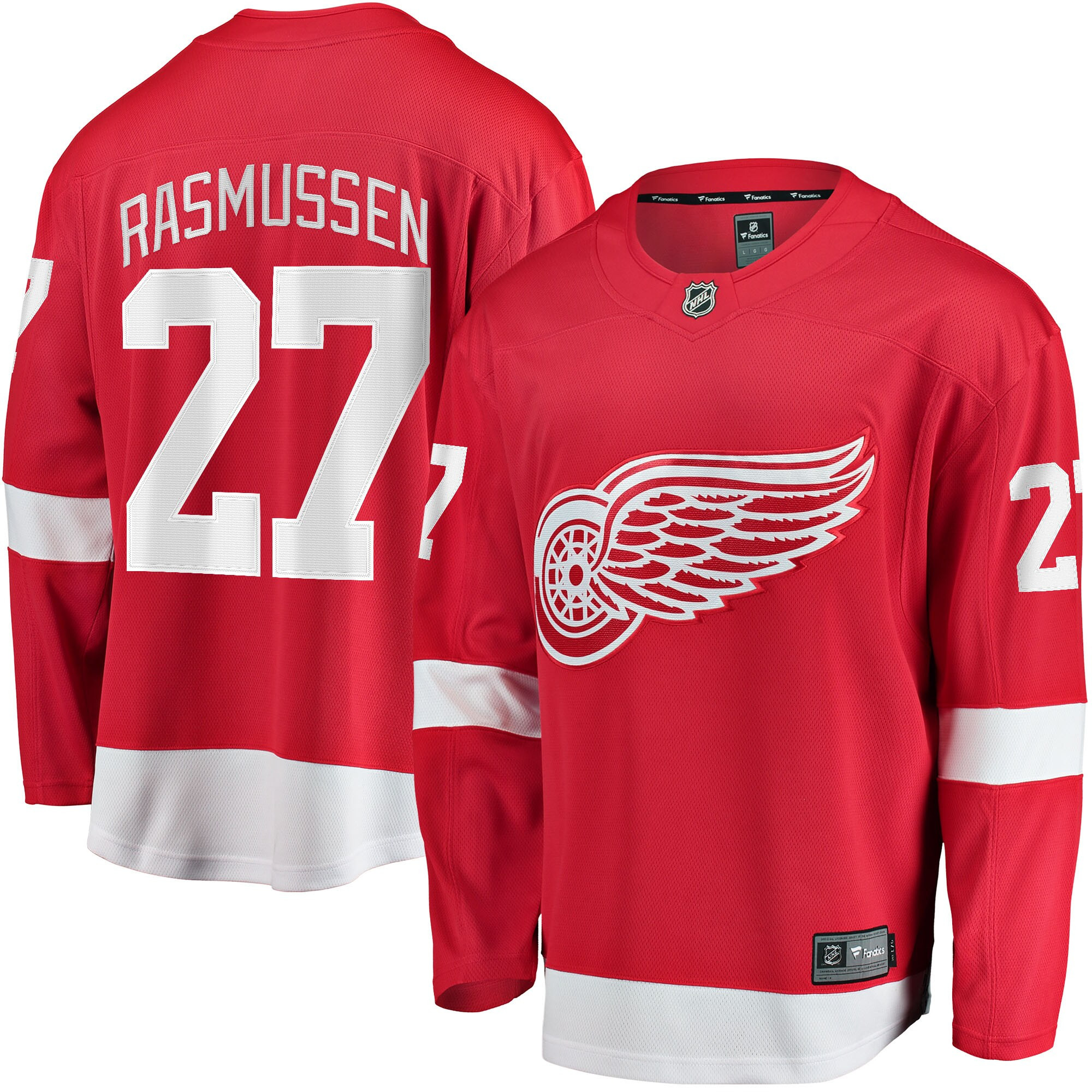 Michael Rasmussen Detroit Red Wings Fanatics Branded Home Breakaway Player Jersey - Red Nhl