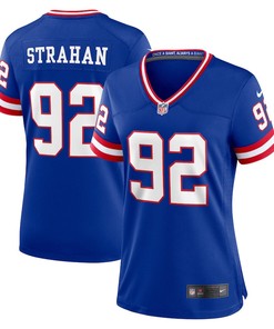 Michael Strahan 92 New York Giants Women's Classic Retired Player Game Jersey - Royal