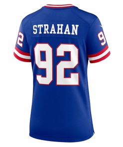 Michael Strahan 92 New York Giants Women's Classic Retired Player Game Jersey - Royal
