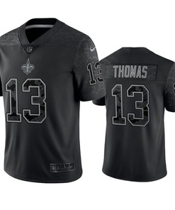 Michael Thomas 13 New Orleans Saints Black Reflective Limited Jersey - Men