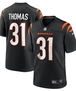 Michael Thomas 31 Cincinnati Bengals Game Jersey - Black