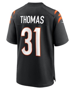 Michael Thomas 31 Cincinnati Bengals Game Jersey - Black