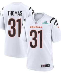 Michael Thomas 31 Cincinnati Bengals Super Bowl LVII Champions Men Game Jersey - White