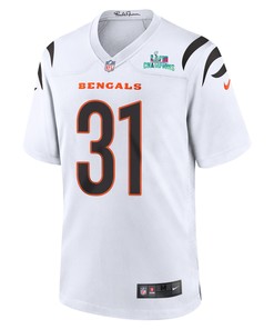 Michael Thomas 31 Cincinnati Bengals Super Bowl LVII Champions Men Game Jersey - White
