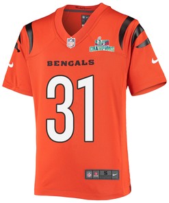 Michael Thomas 31 Cincinnati Bengals Super Bowl LVII Champions Youth Alternate Game Jersey - Black