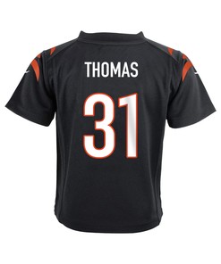 Michael Thomas 31 Cincinnati Bengals Super Bowl LVII Champions Youth Game Jersey - Black