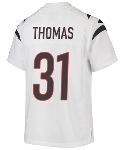 Michael Thomas 31 Cincinnati Bengals Super Bowl LVII Champions Youth Game Jersey - White