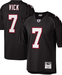 Michael Vick Atlanta Falcons Mitchell & Ness Big & Tall 2002 Retired Player Replica Jersey - Black Nfl