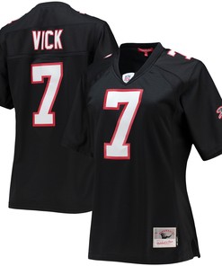 Michael Vick Atlanta Falcons Mitchell & Ness Womens Legacy Replica Player Jersey - Black Nfl