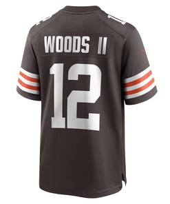Michael Woods II Cleveland Browns Game Player Jersey - Brown
