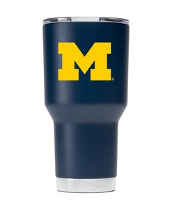 Michigan Navy Stainless Steel Tumbler Gift for Fan