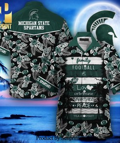 Michigan State Spartans Hawaiian Shirt, New Gift for Summer