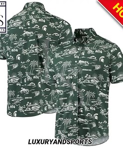 Michigan State Spartans Island Custom Hawaiian Shirt