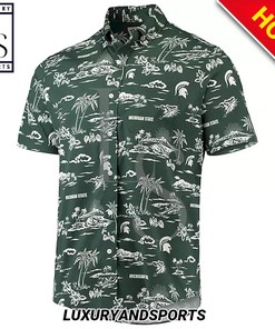 Michigan State Spartans Island Custom Hawaiian Shirt