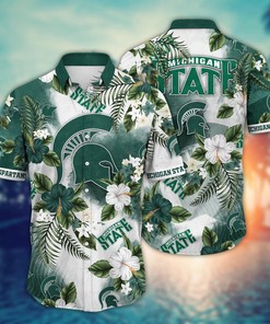 Michigan State Spartans NCAA Flower Hawaii Shirt For Fans Ver 1